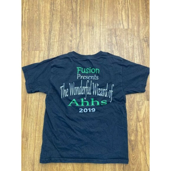 Kids Wizard of Oz Characters T Shirt Gildan‎ Black - Picture 7 of 11